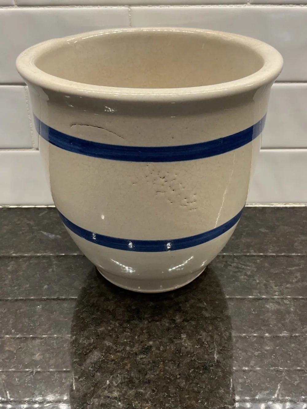 1 Quart Kitchen Utensil Planter Crock